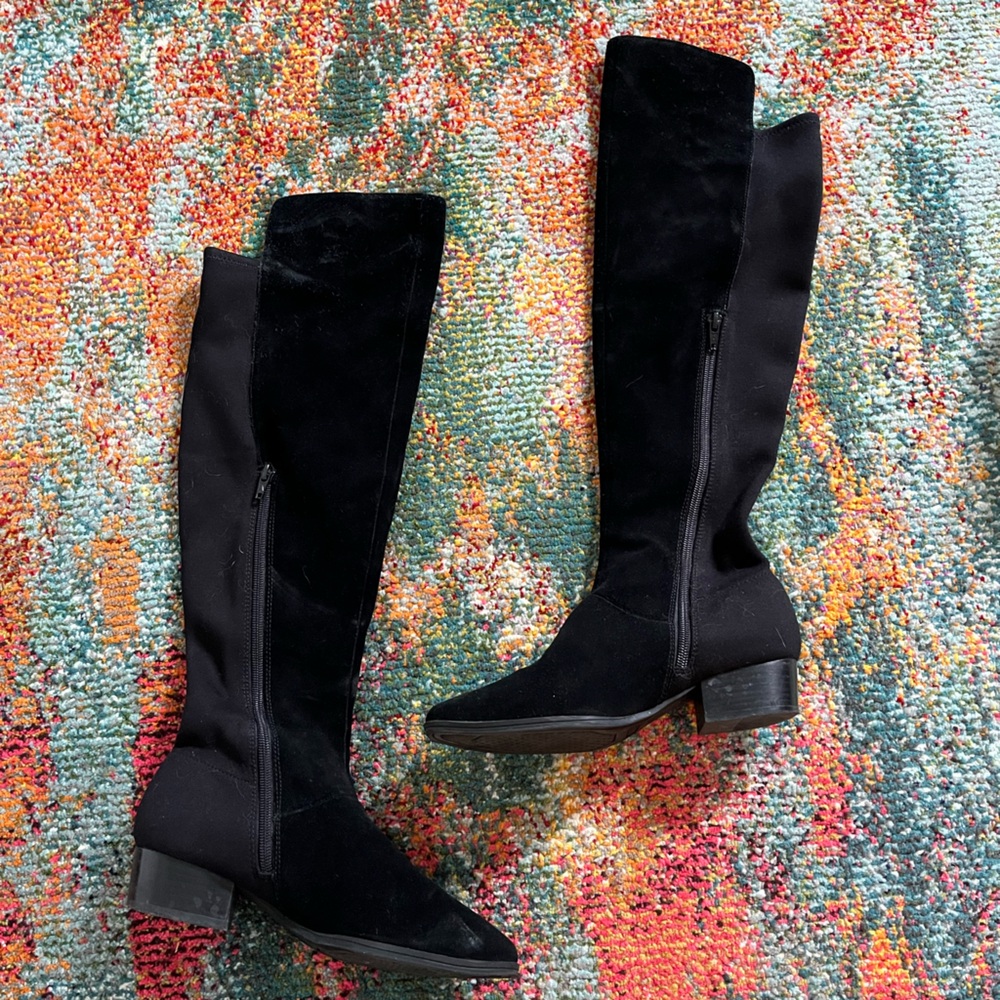 Black over the knee boots